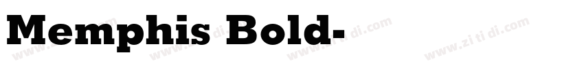 Memphis Bold字体转换